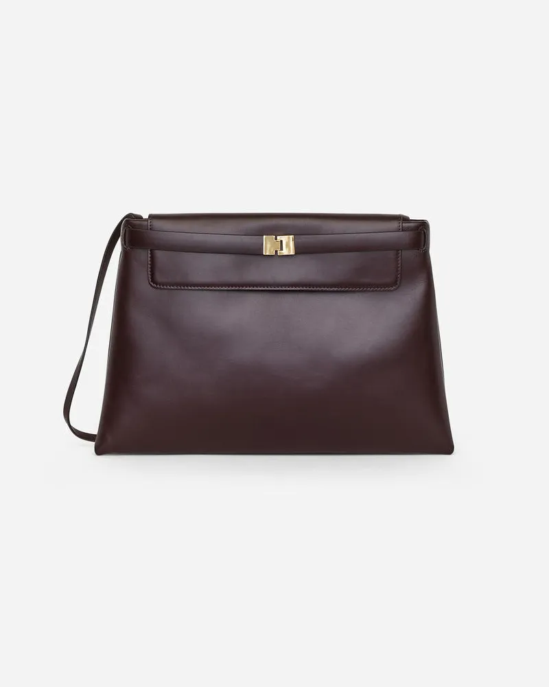 Arket Schultertasche Aus Leder -Rot Rot