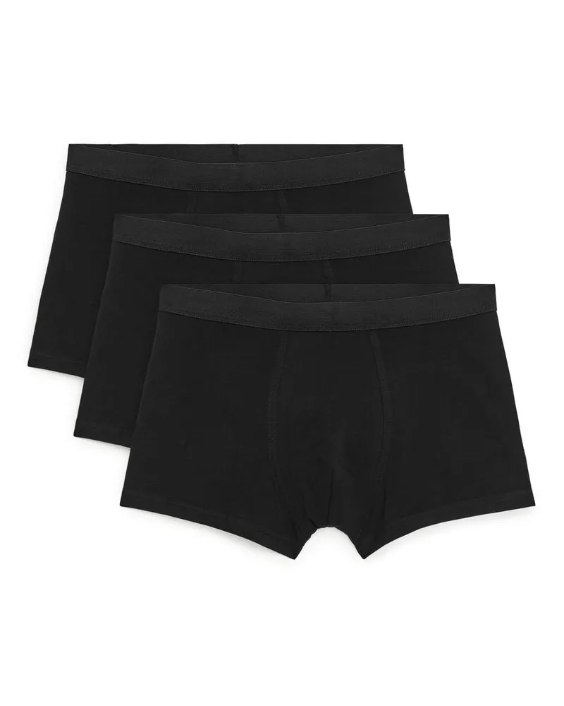 Arket Boxer Aus Jersey, 3Er-Set - Schwarz Schwarz