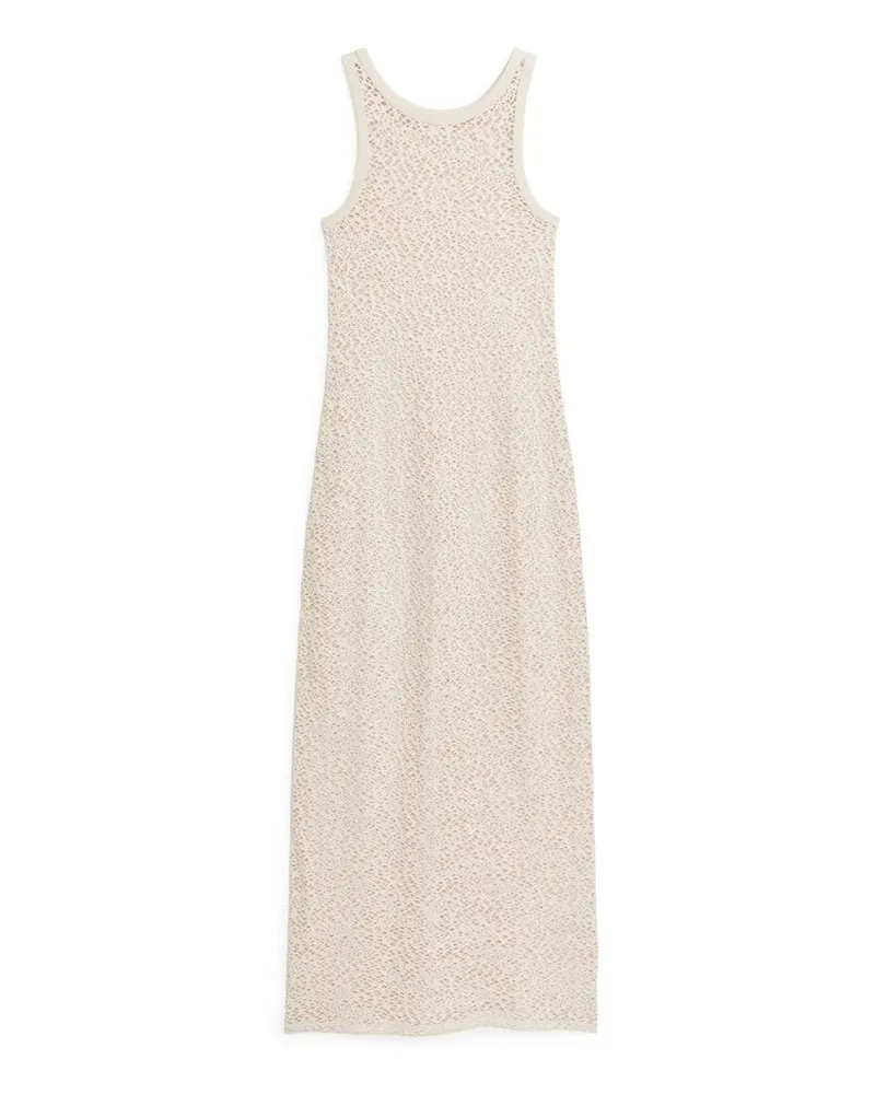 Arket Tanktopkleid Aus Spitze - Weiß Cremeweiß