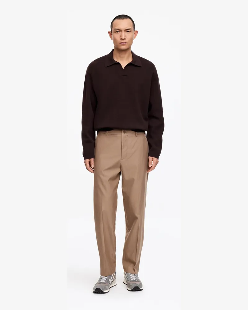 Arket Hose Aus Wollmischung -Braun Braun