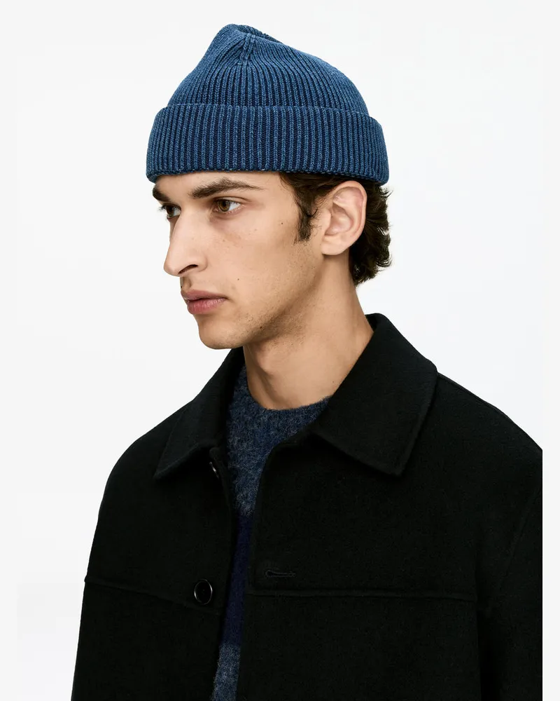 Arket Beanie In Indigo -Blau Blau