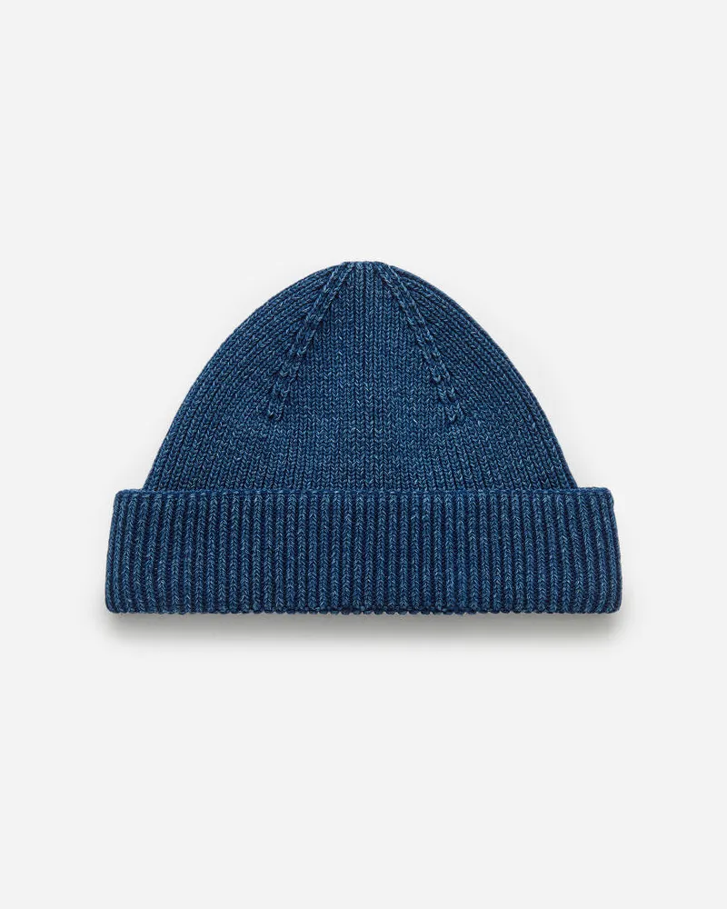 Arket Beanie In Indigo - Blau Blau