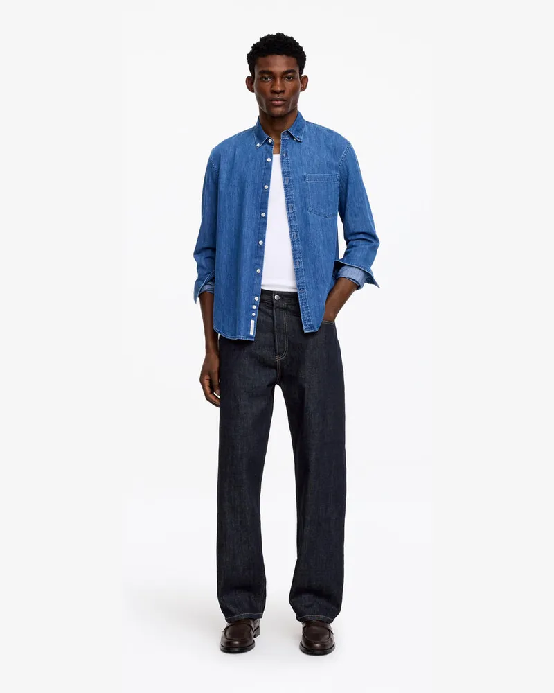 Arket MIST Wide Jeans -Blau Blau