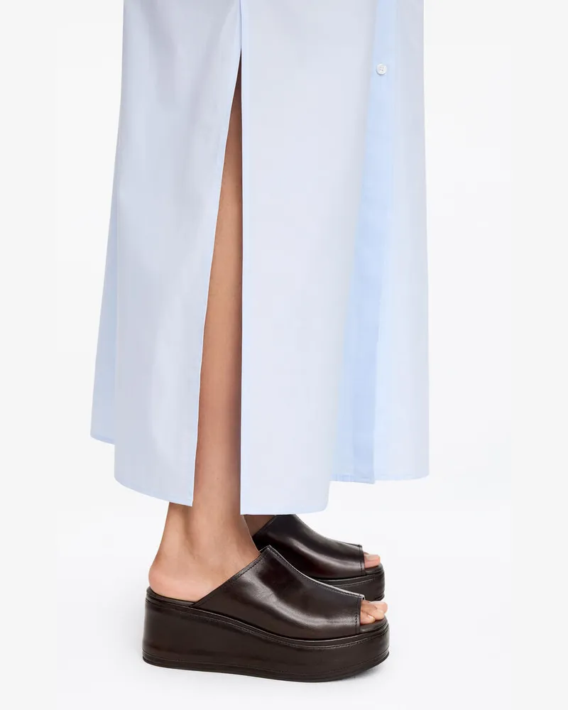 Arket Flatform-Sandale Aus Leder -Braun Braun