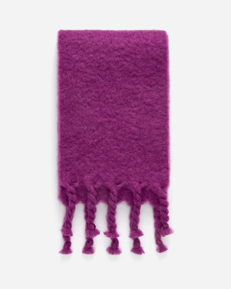 Arket Schal Aus Mohairwolle Und Wolle -Lila Lila