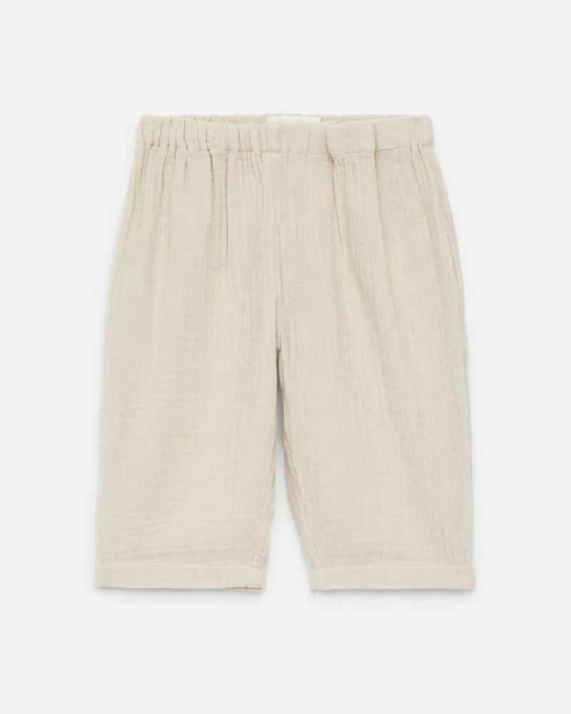 Arket Baumwollmusselin-Hose - Beige Beige