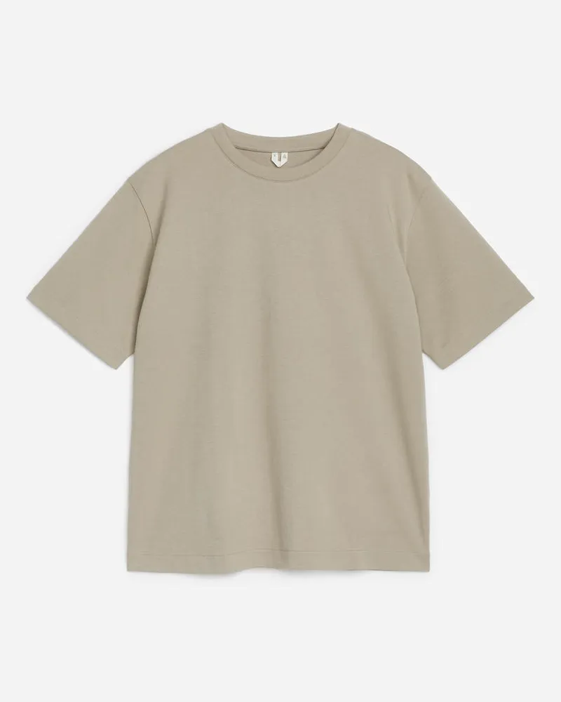 Arket Interlock-T-Shirt - Beige Taupe
