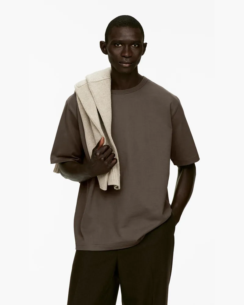 Arket Oversize-T-Shirt 270 GSM -Grün Grün