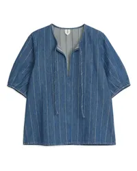 Arket Denimbluse Blau