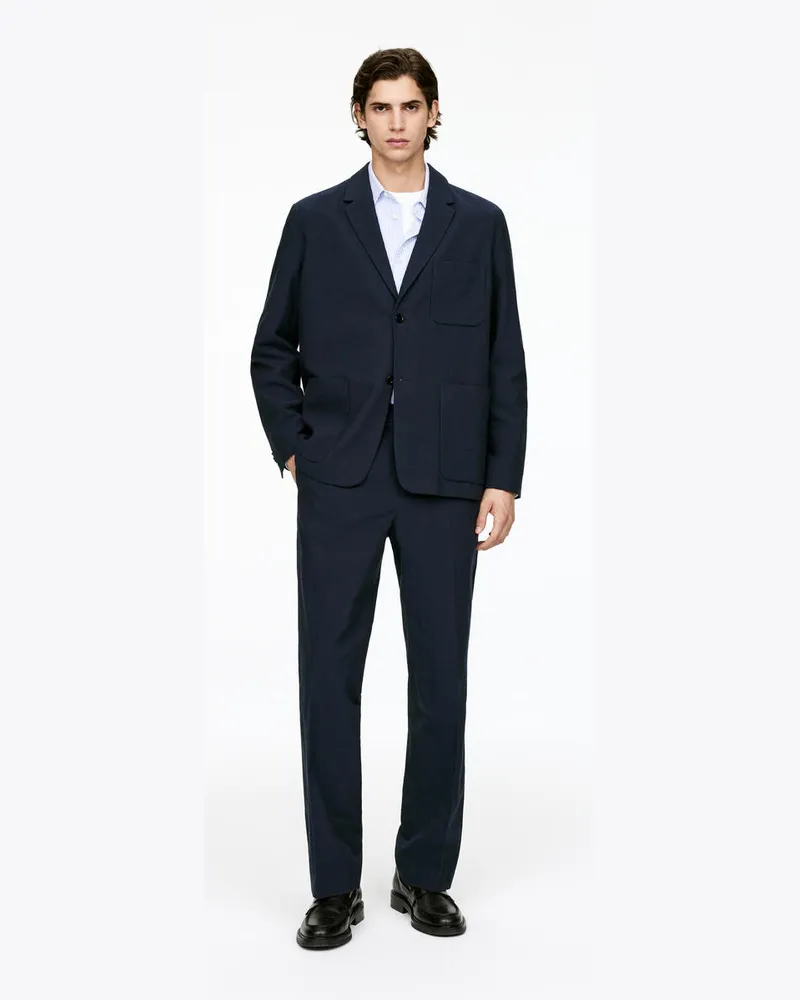 Arket Strukturierter Blazer -Blau Blau