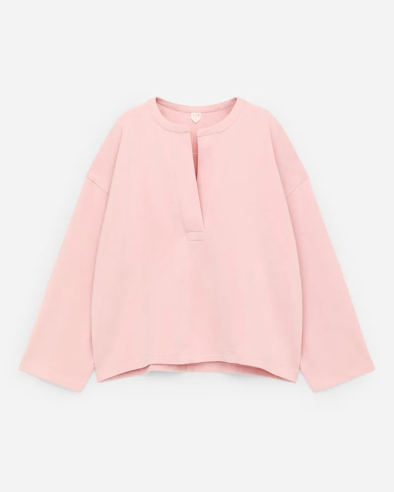 Arket Sweatshirt Mit Schlitz -Rosa Rosa