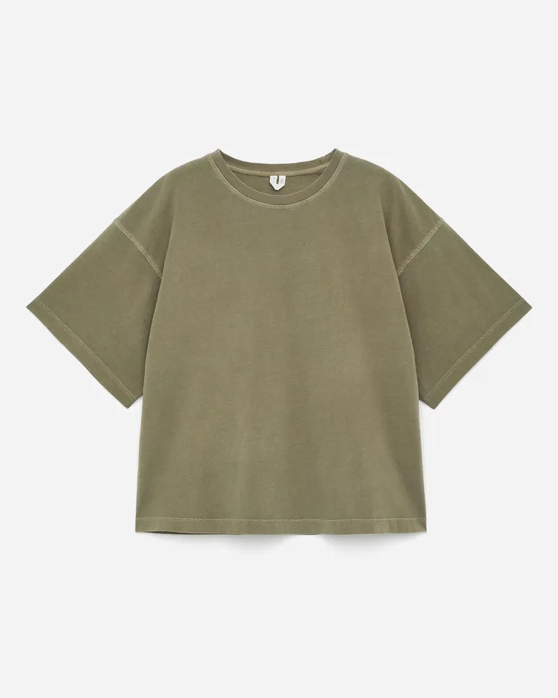 Arket T-Shirt Aus Baumwolle -Grün Grün