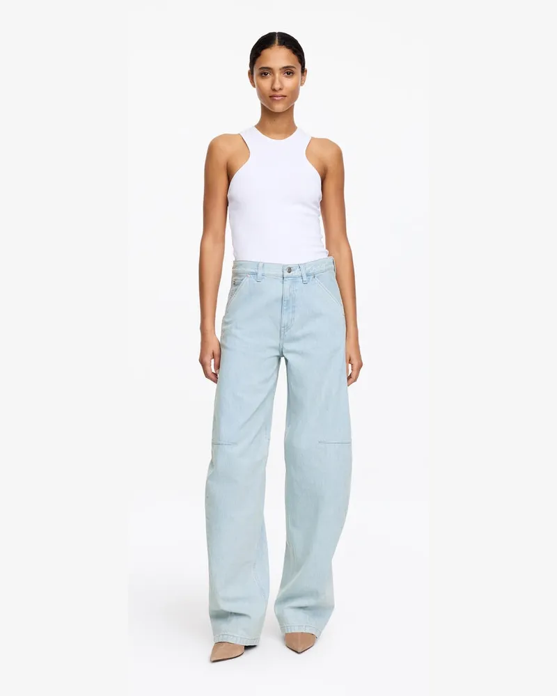 Arket PINE Relaxed Barrel Jeans -Blau Blau