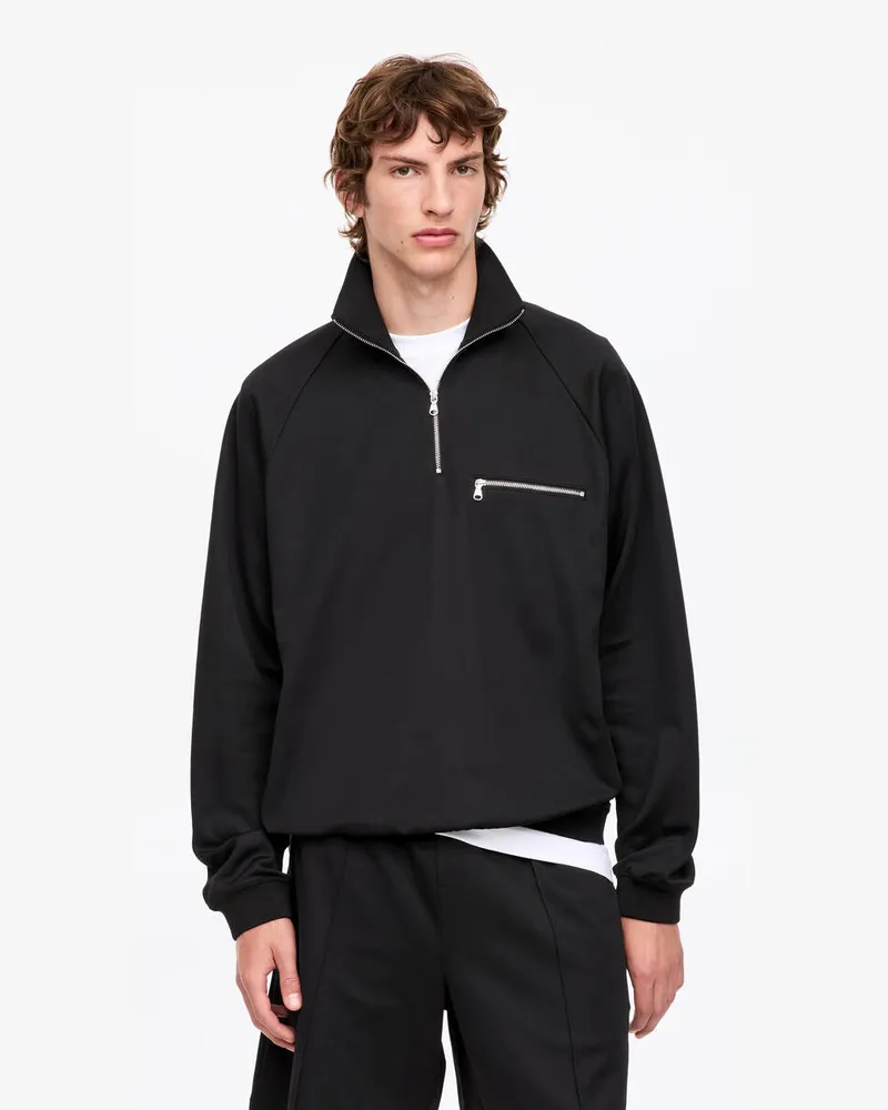Arket Trainings-Sweatshirt -Schwarz Schwarz