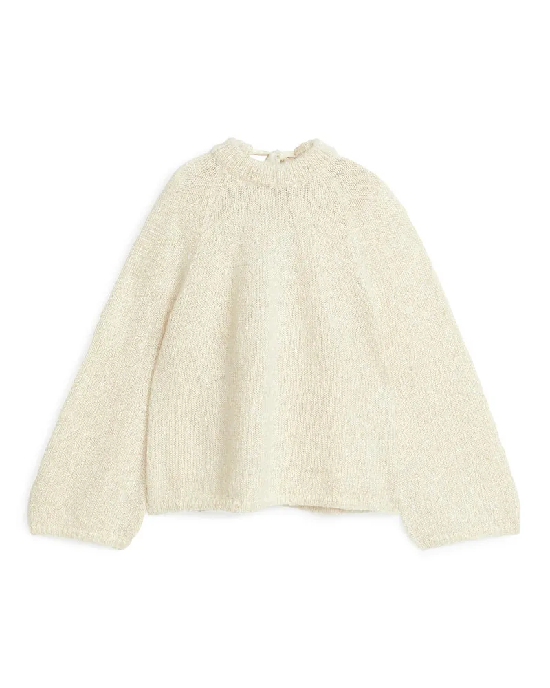 Arket Pullover Mit Schleife - Beige Beige