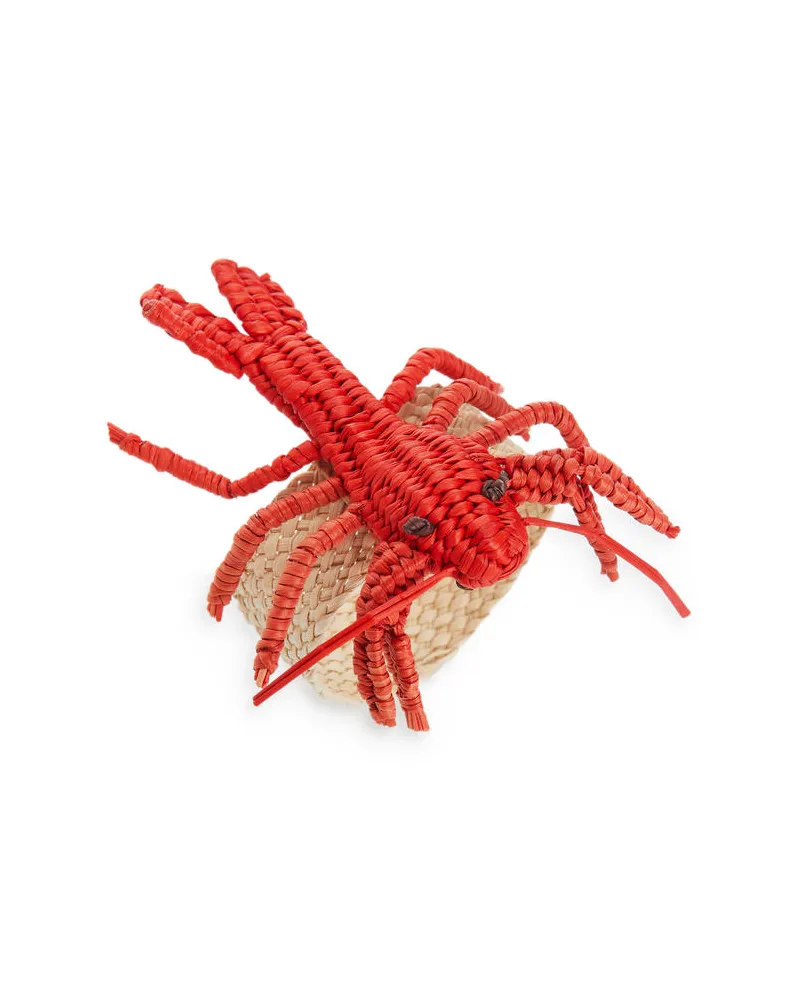 Arket Serviettenring Mit Hummer Von Guanabana - Beige|Rot|Mehrfarbig Rot
