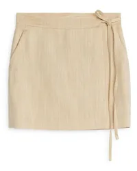 Arket Mini-Wickelrock Beige