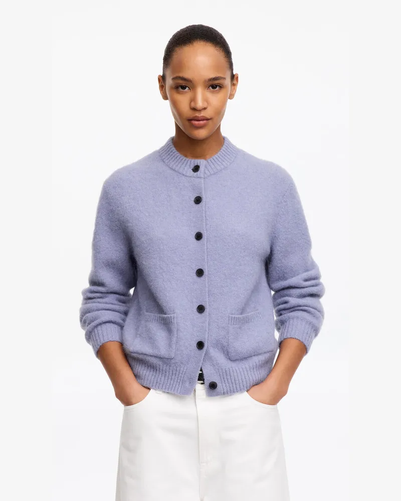 Arket Strickjacke Aus Einer Alpaka-Wollmischung -Lila Lila