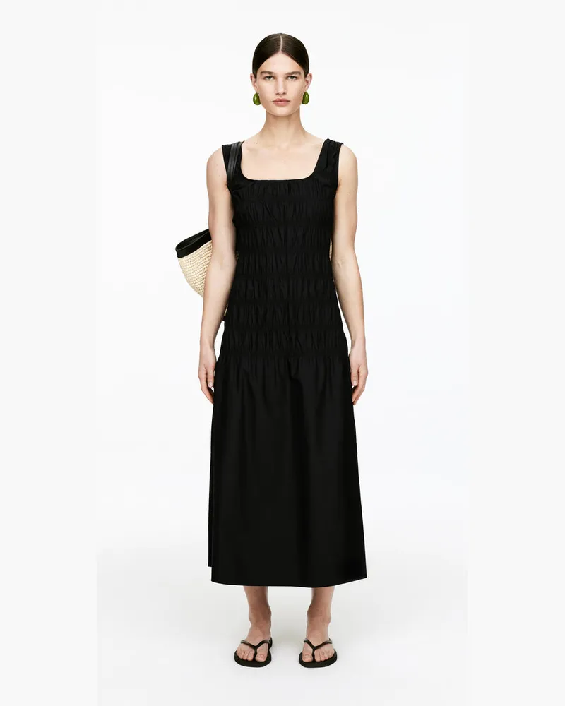 Arket Gesmoktes Kleid -Schwarz Schwarz