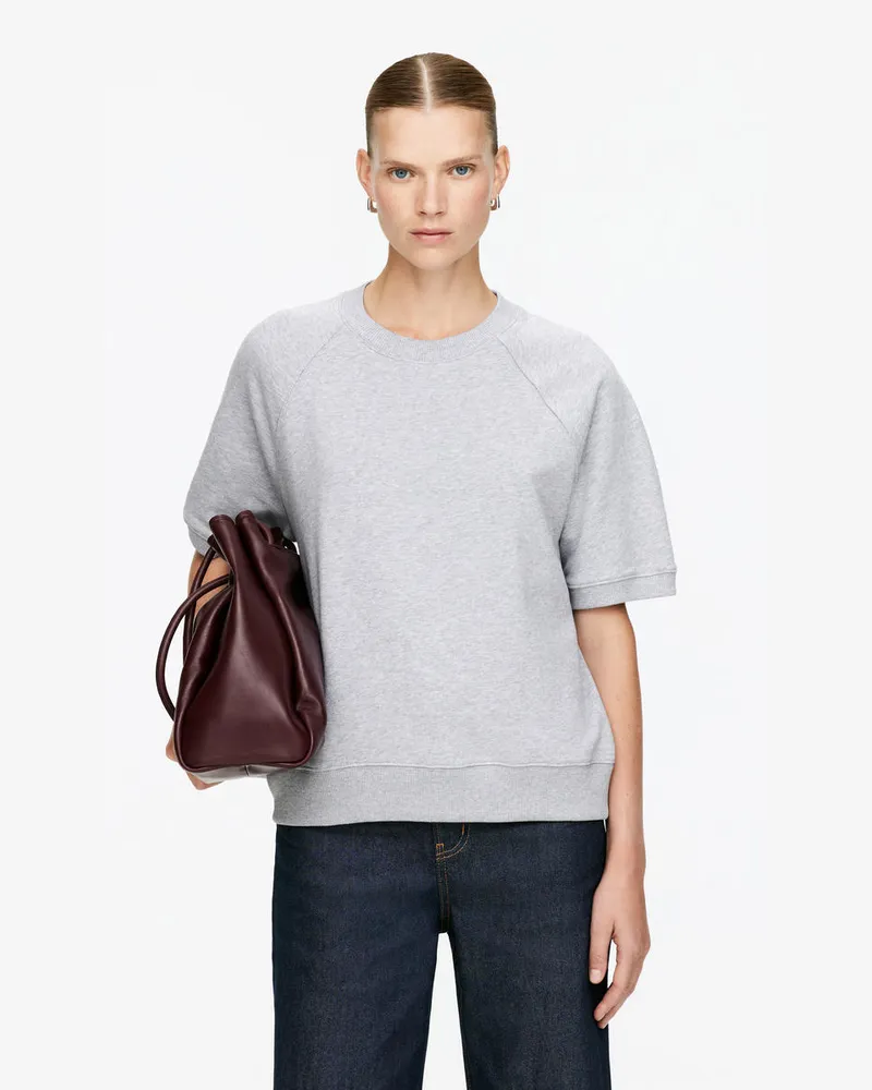 Arket Sweatshirt Aus French Terry -Grau Grau