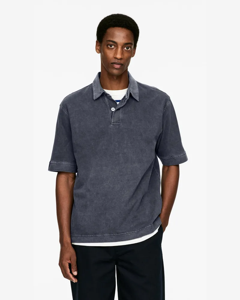 Arket Poloshirt -Blau Blau