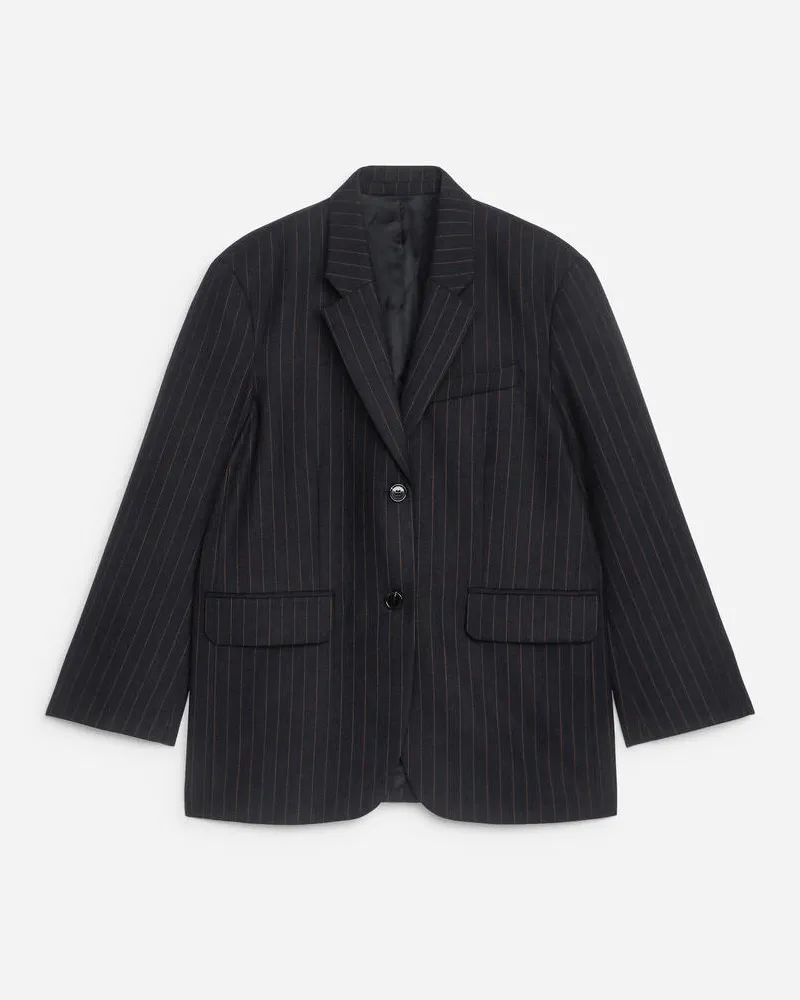 Arket Einreihiger Blazer -Blau Blau