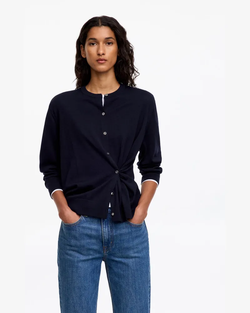 Arket Strickjacke Aus Merinowolle -Blau Blau