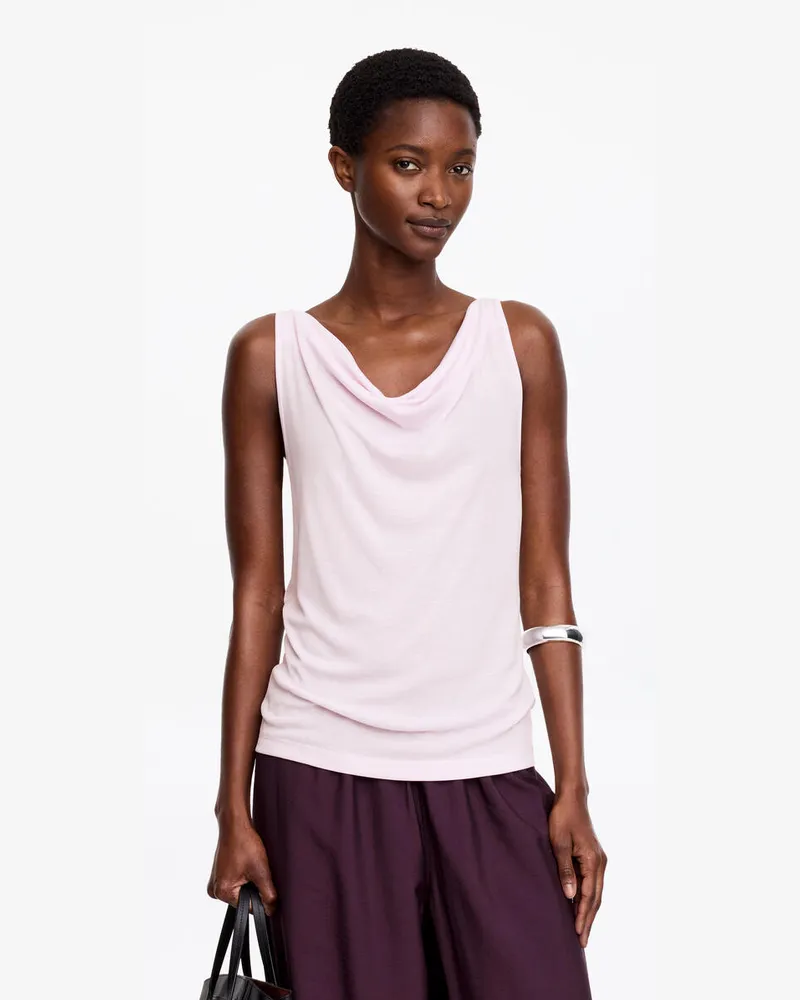 Arket Drapiertes Tanktop -Rosa Rosa