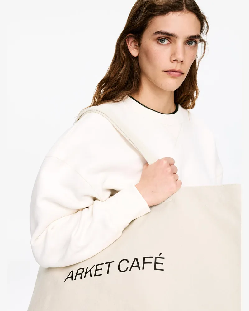 Arket ARKET CAFÉ Canvas-Tragetasche -Schwarz Schwarz