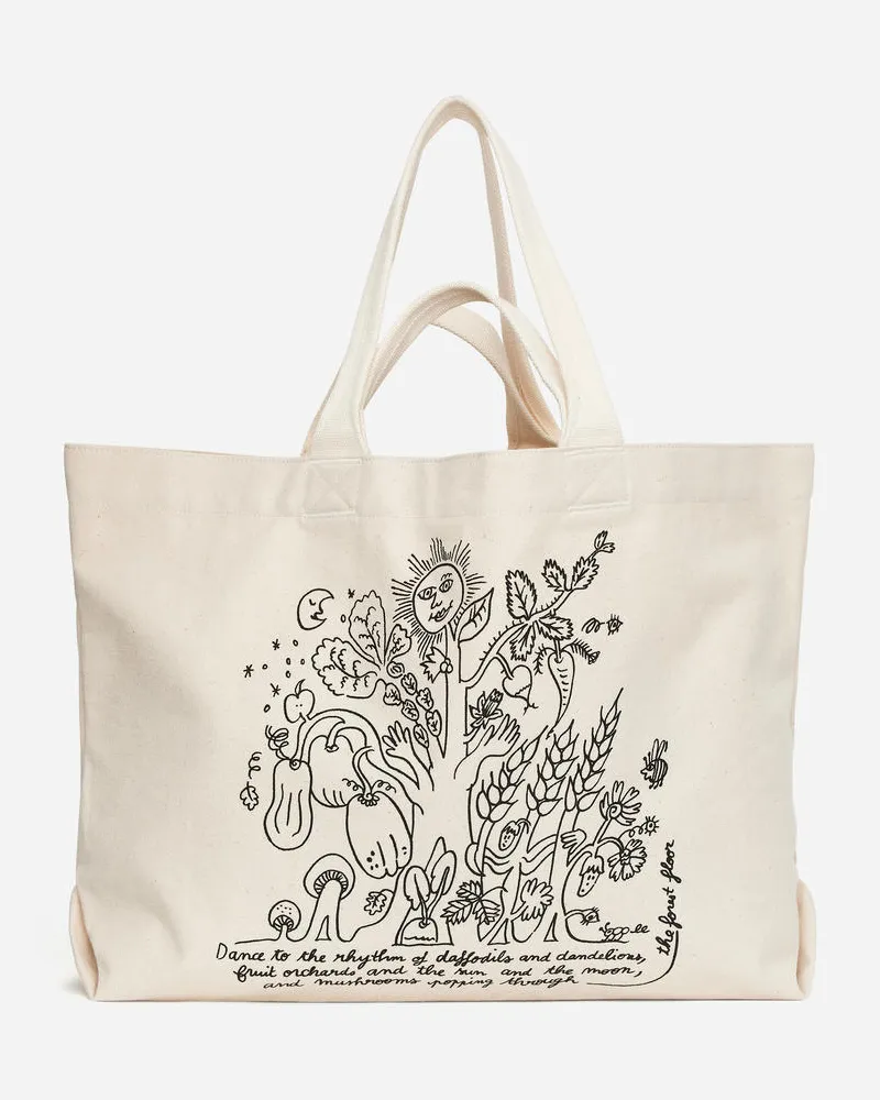 Arket ARKET CAFÉ Canvas-Tragetasche -Schwarz Schwarz
