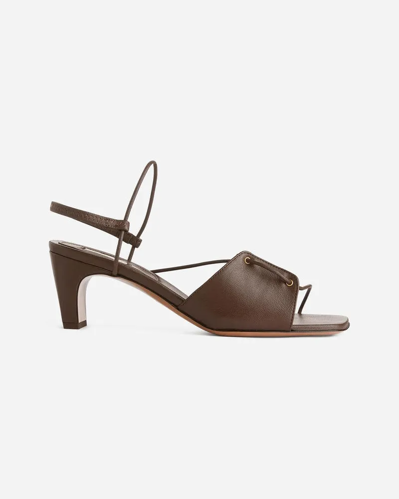 Arket Riemensandalen Aus Leder -Braun Braun