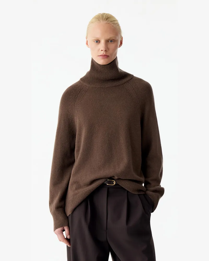 Arket Rollkragenpullover Aus Reinem Kaschmir -Beige Beige