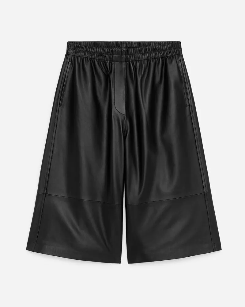 Arket Ledershorts -Schwarz Schwarz