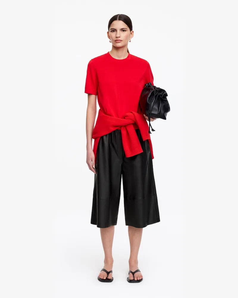 Arket Ledershorts -Schwarz Schwarz