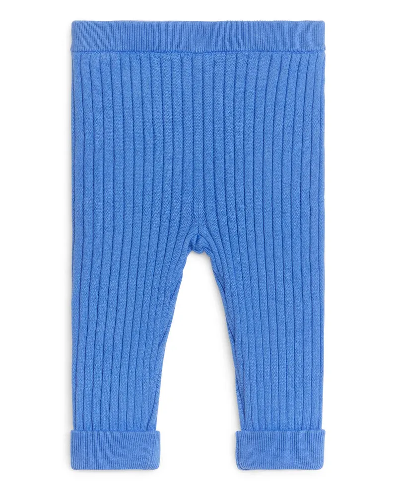 Arket Baumwoll-Leggings - Blau Blau