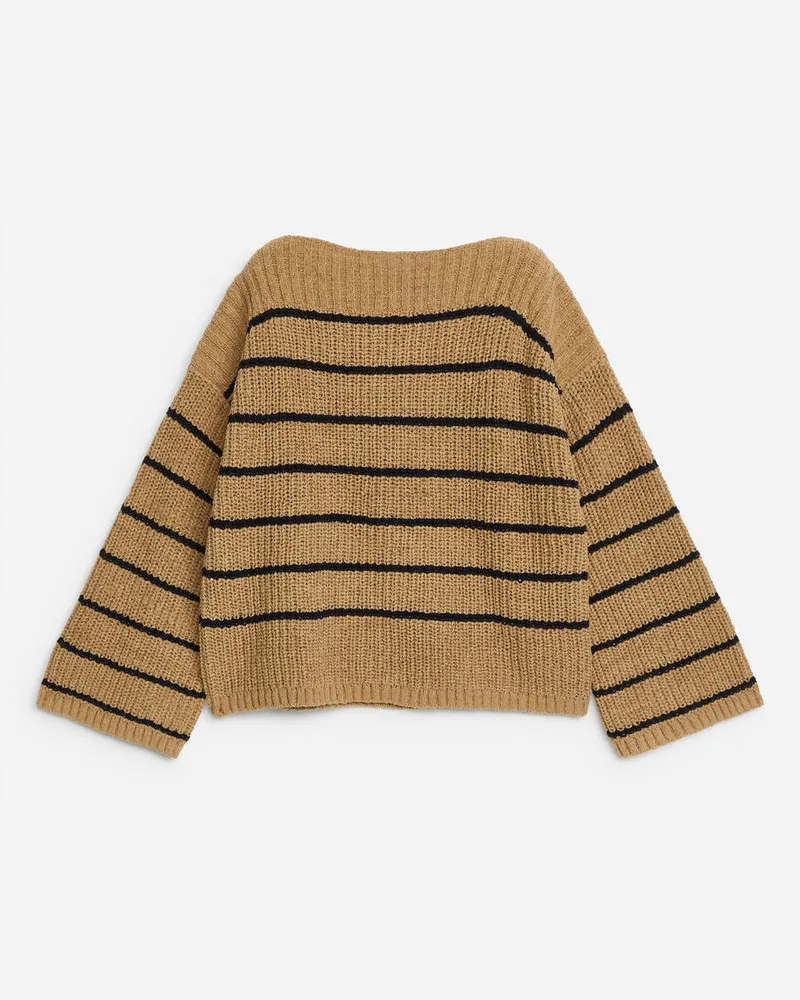 Arket Pullover Mit Bateau-Ausschnitt -Beige Beige
