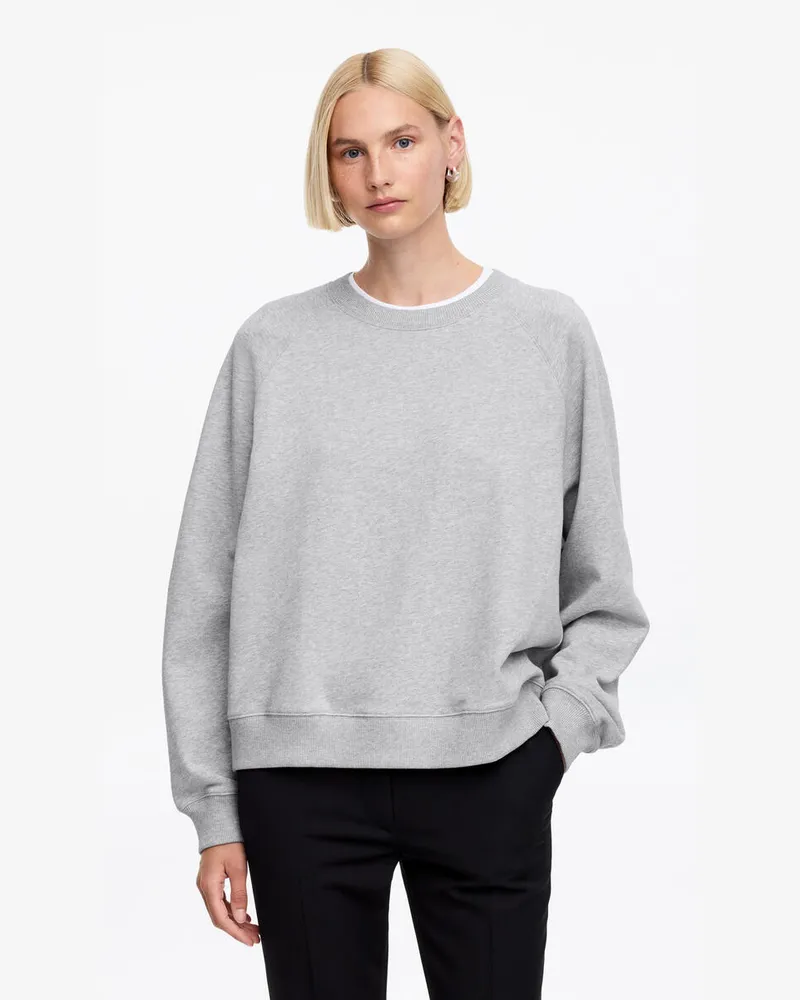 Arket Frottee-Sweatshirt -Grau Grau
