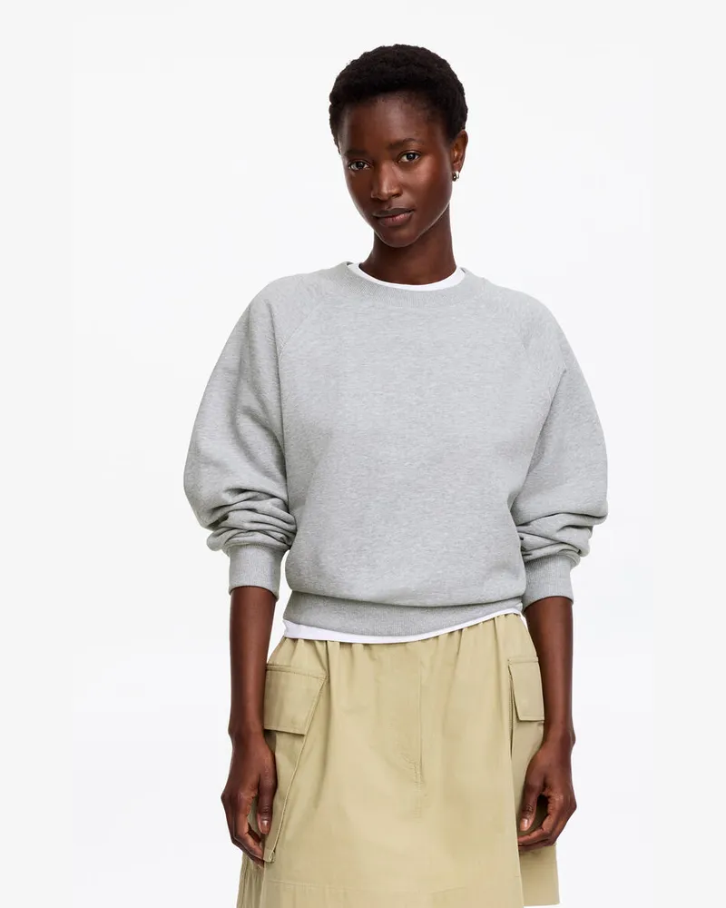 Arket Frottee-Sweatshirt -Grau Grau