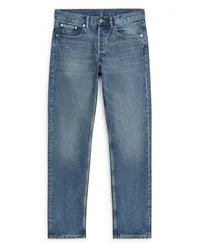 Arket Park Cropped Regular Straight Jeans Vintage-blau