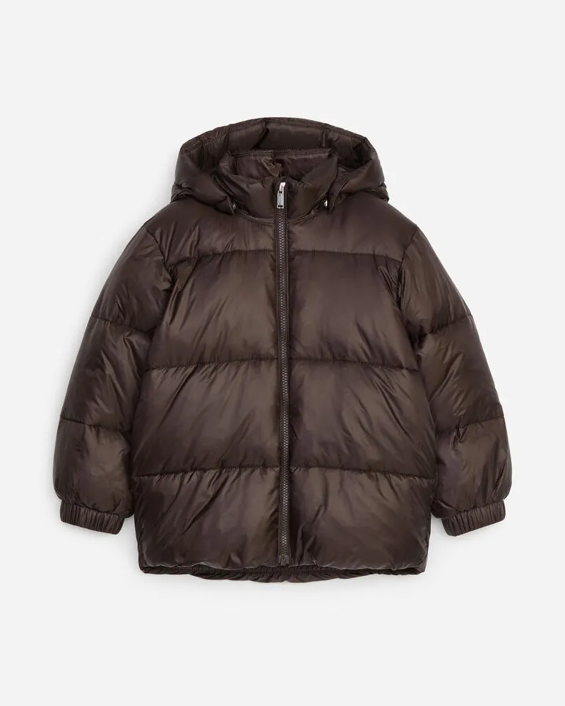 Arket Gefütterte Steppjacke -Braun Braun