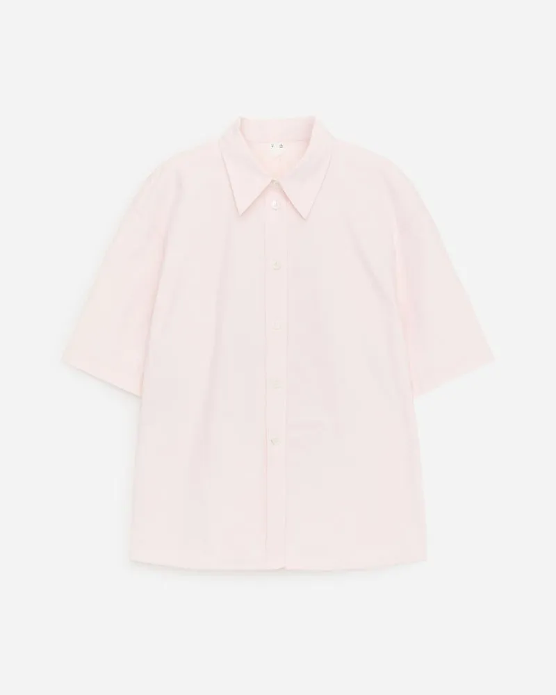 Arket Kurzärmlige Hemdbluse -Rosa Rosa