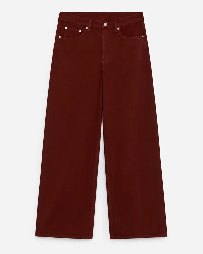 Arket CLOUD Loose Jeans Mit Weitem Bein -Rot Rot