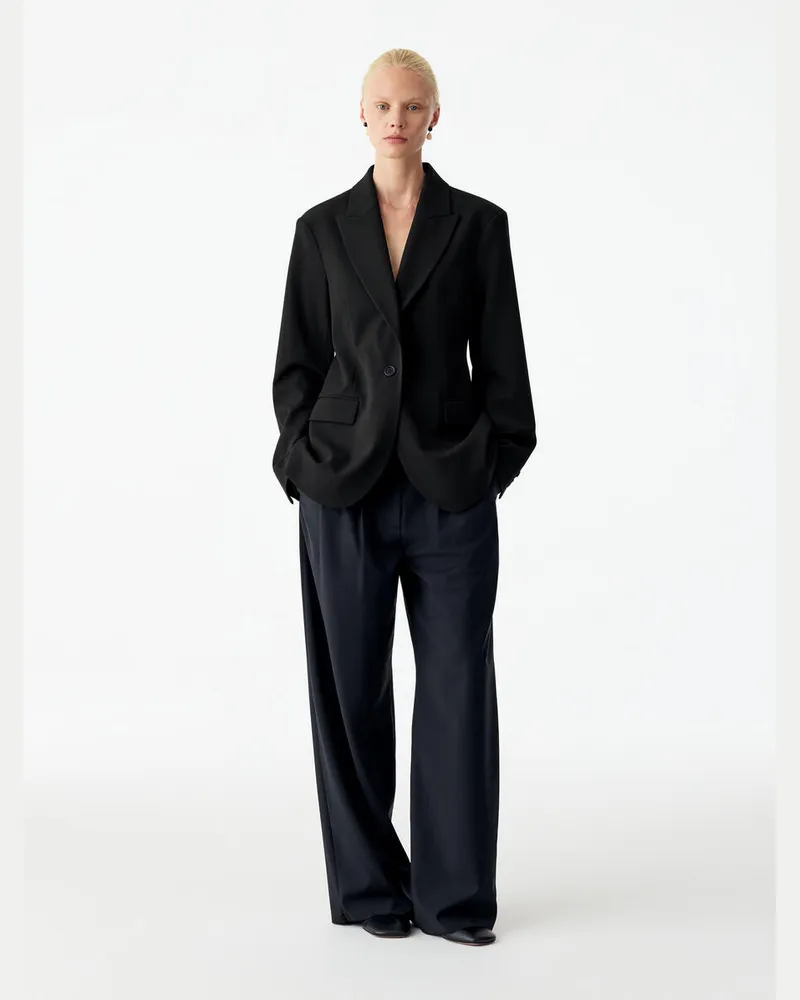 Arket Lockerer Blazer -Schwarz Schwarz