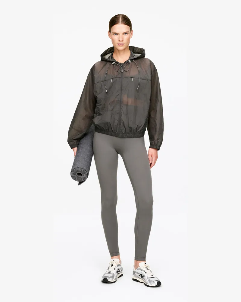 Arket Windbreaker Aus Ripstop -Grau Grau