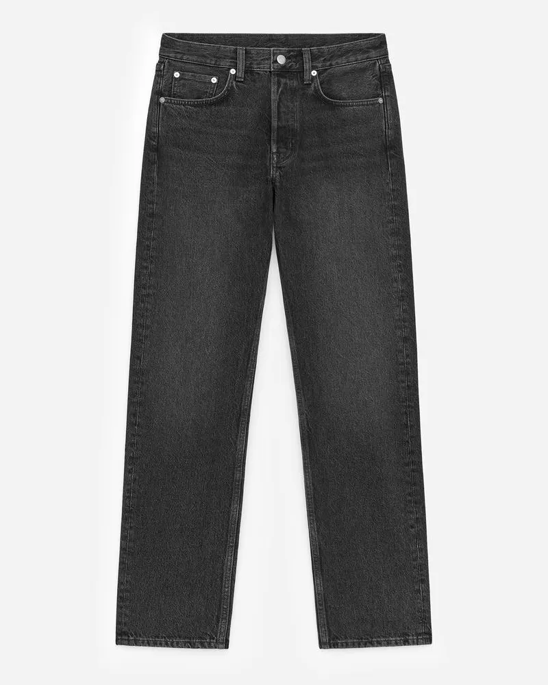 Arket SNOW Straight Jeans -Schwarz Schwarz