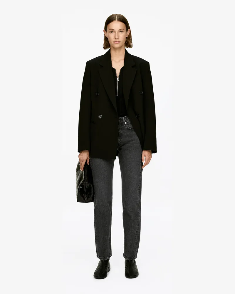 Arket SNOW Straight Jeans -Schwarz Schwarz