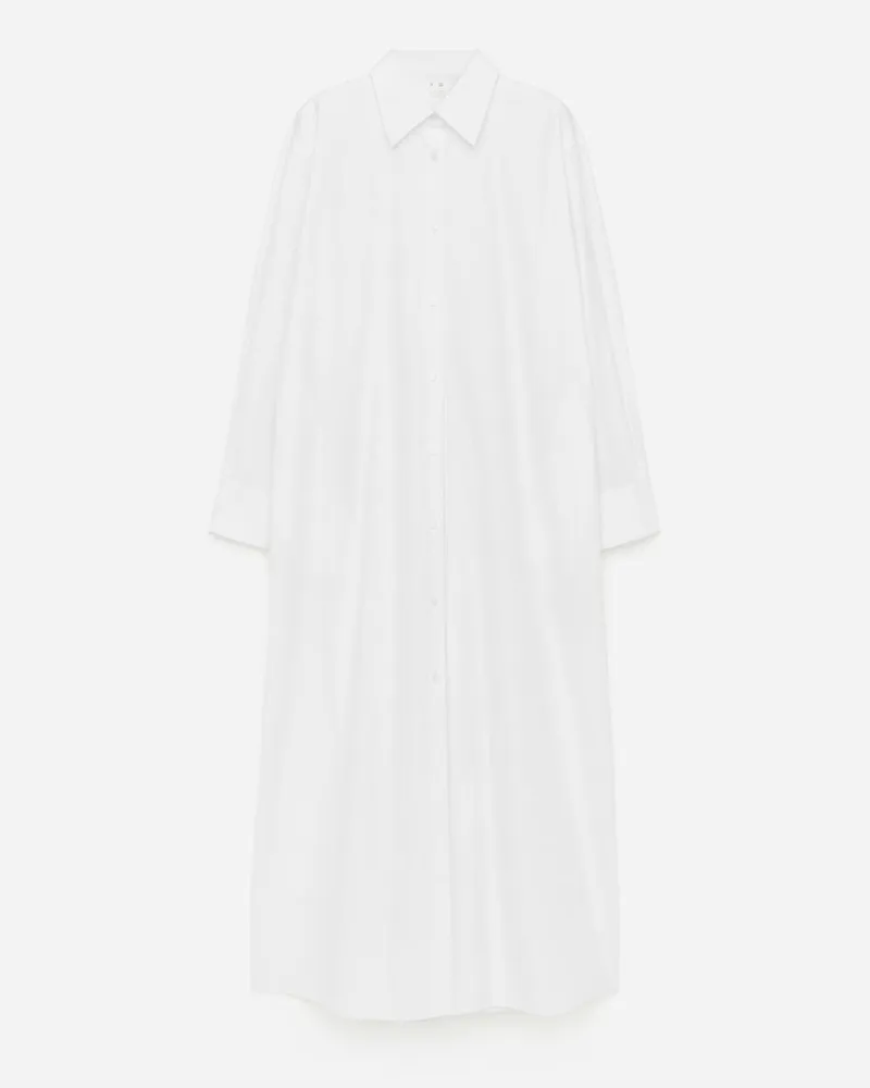 Arket Oversize-Hemdkleid -Weiß Weiß