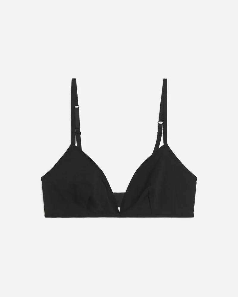 Arket Soft-BH Aus Baumwolle -Schwarz Schwarz