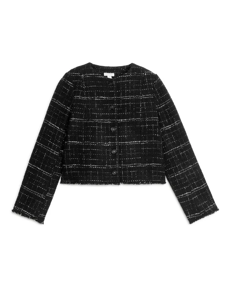 Arket Tweedjacke - Schwarz|Mehrfarbig Schwarz