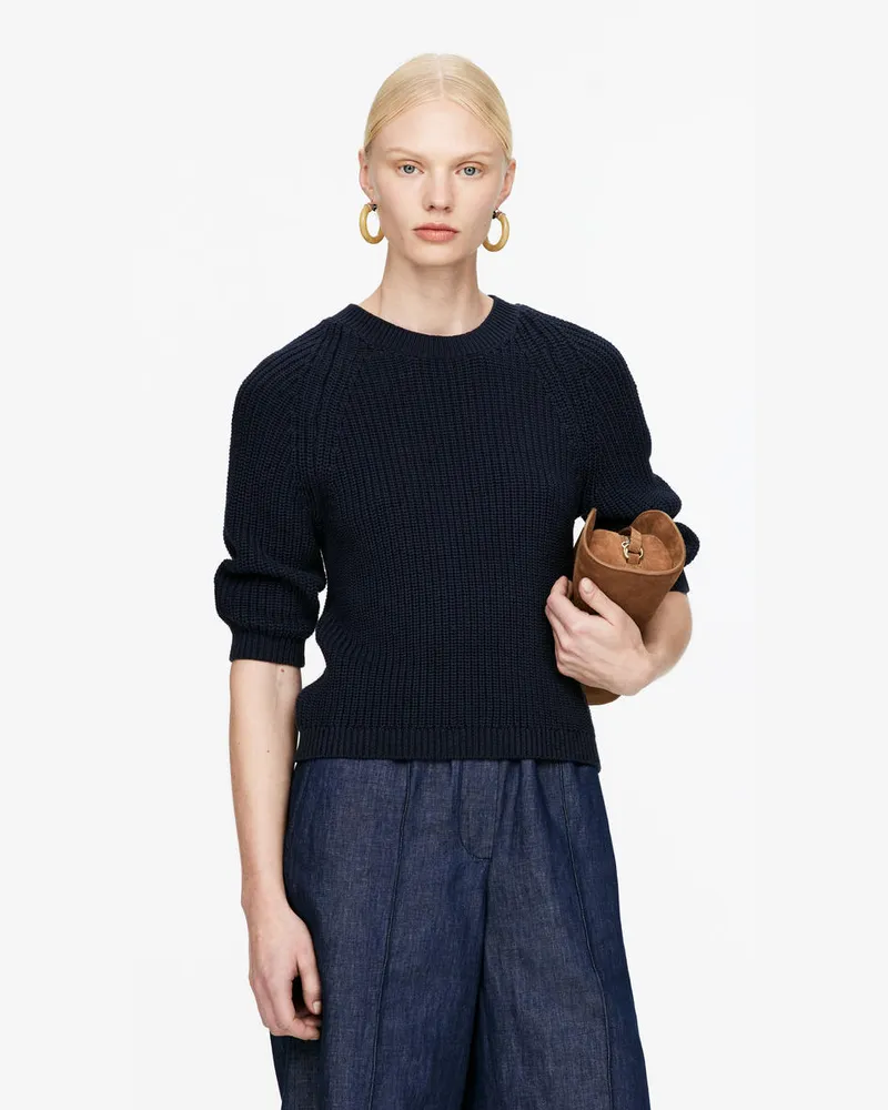 Arket Baumwollpullover -Blau Blau
